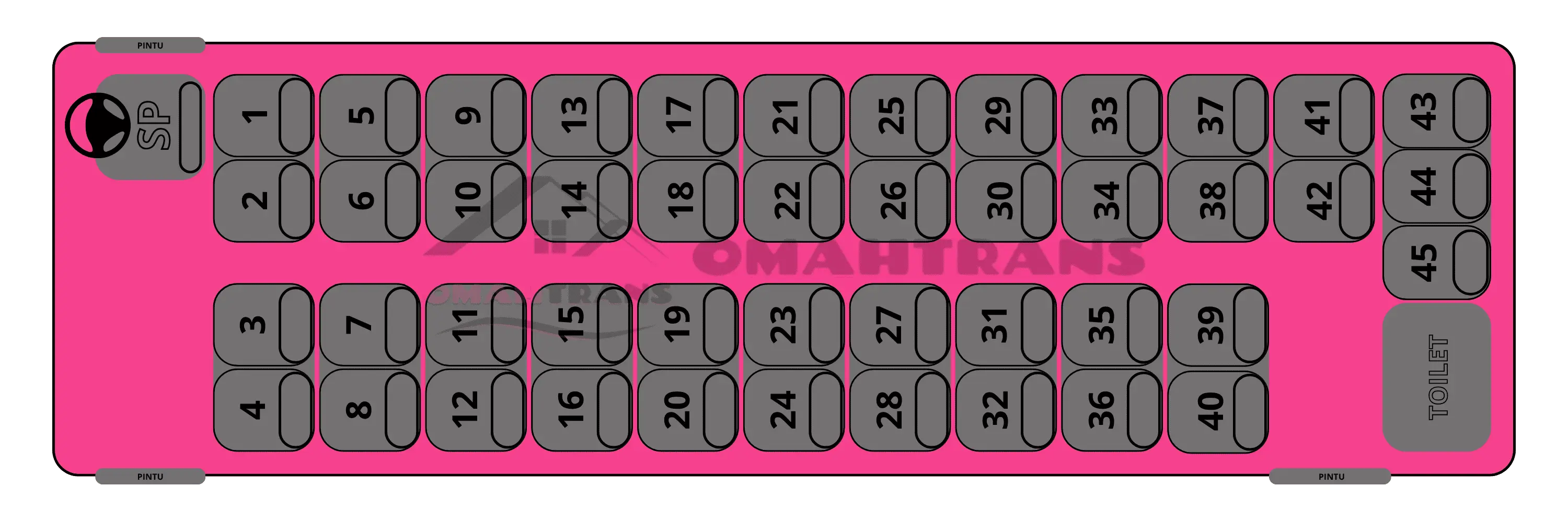 Seat 45 - 45 seat