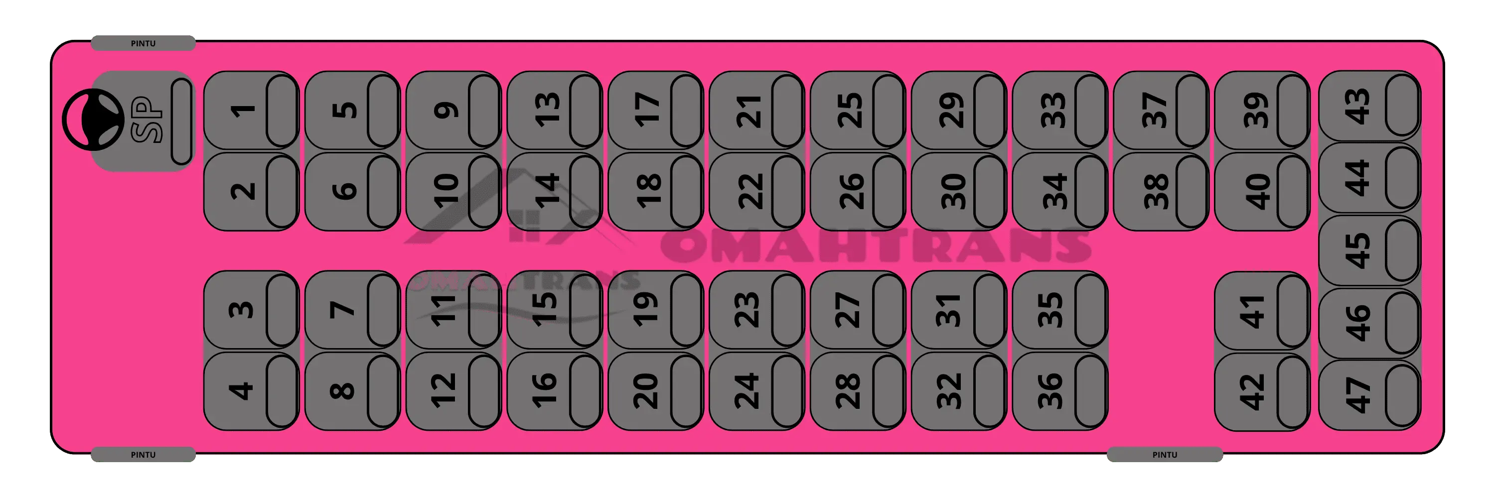 Seat 47 - 47 seat