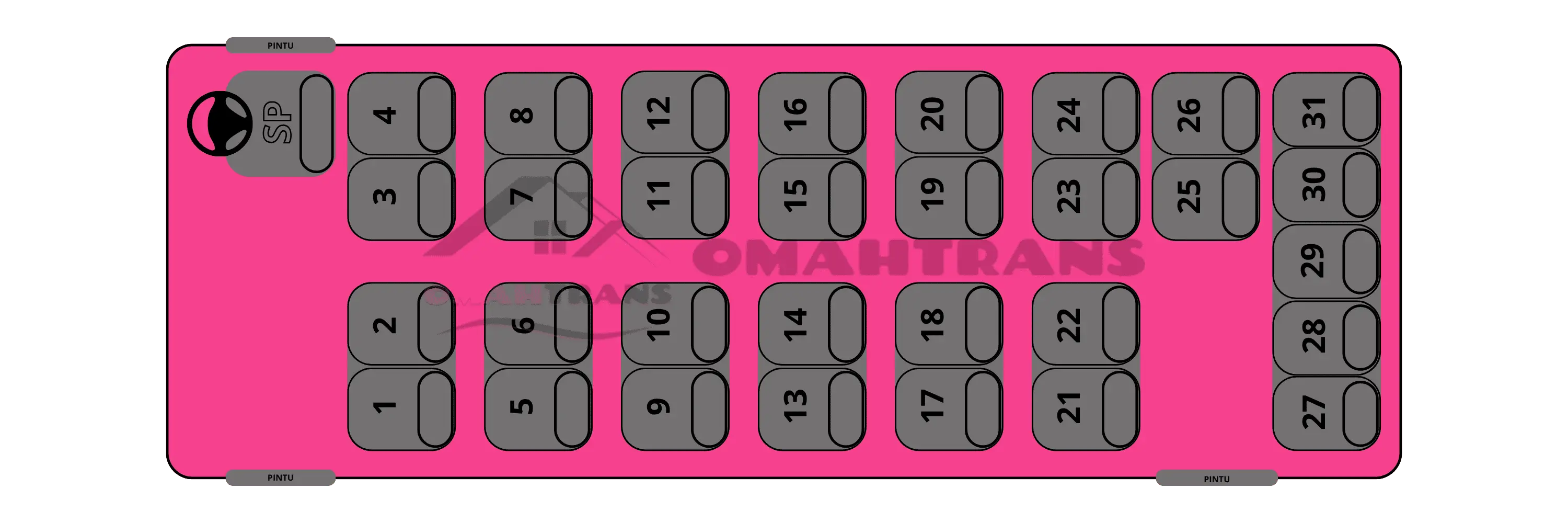 Seat 31 - 31 seat