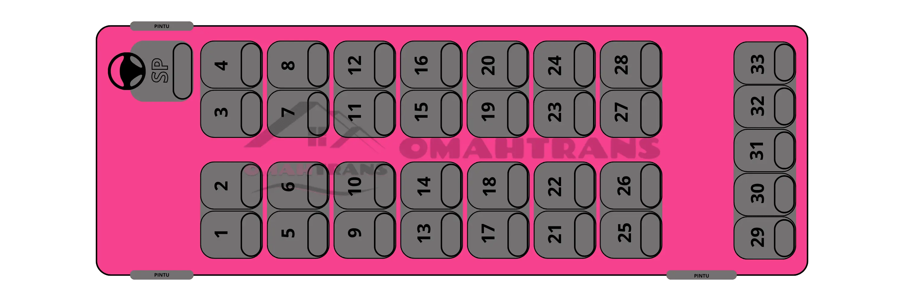 Seat 33 - 33 seat