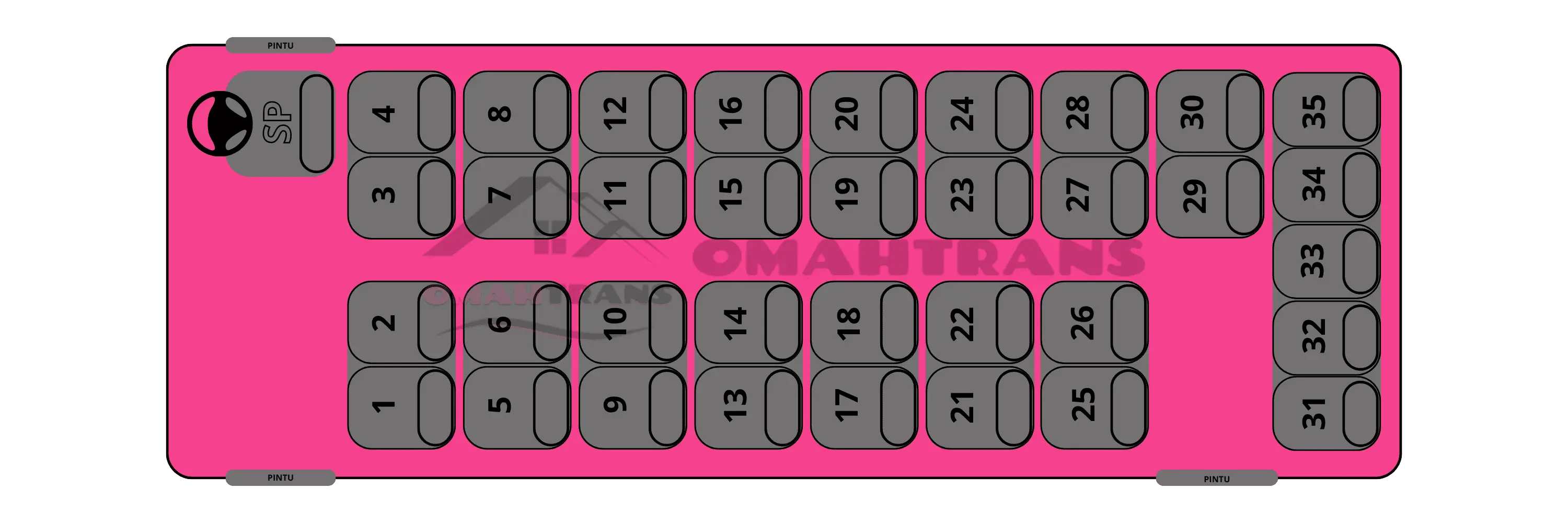 Seat 35 - 35 seat